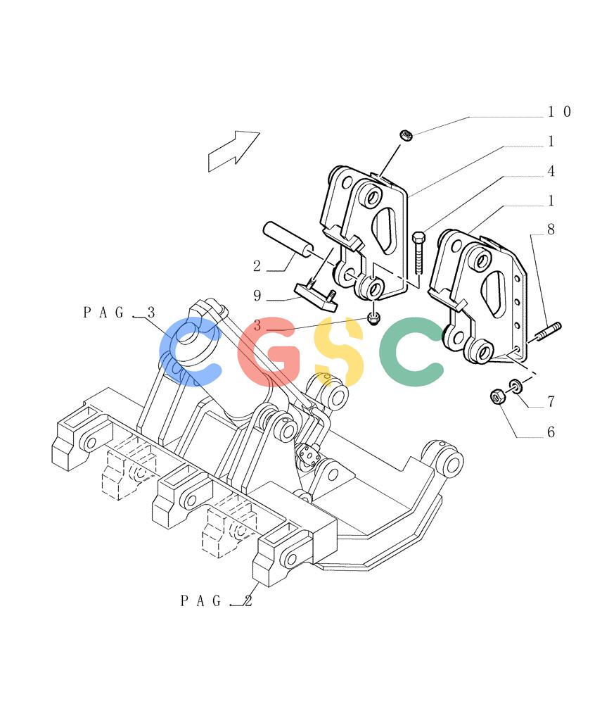 纽荷兰零件查询(DC180.B) - CRAWLER DOZER TIER 2 (3/03-) (9.523[01]) - RIPPER (RP) - 'RECO' - OPTIONAL CODE 76074876 - VERSION (03) New Holland Constructuion