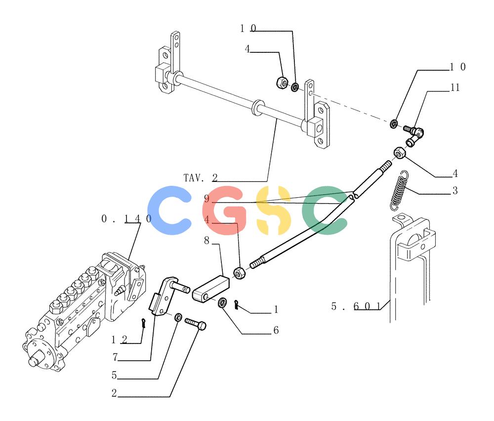 纽荷兰零件查询(FD145) - CRAWLER DOZER (N.A. VERSION) (10/98-) (0.524[03]) - THROTTLE CONTROL New Holland Constructuion