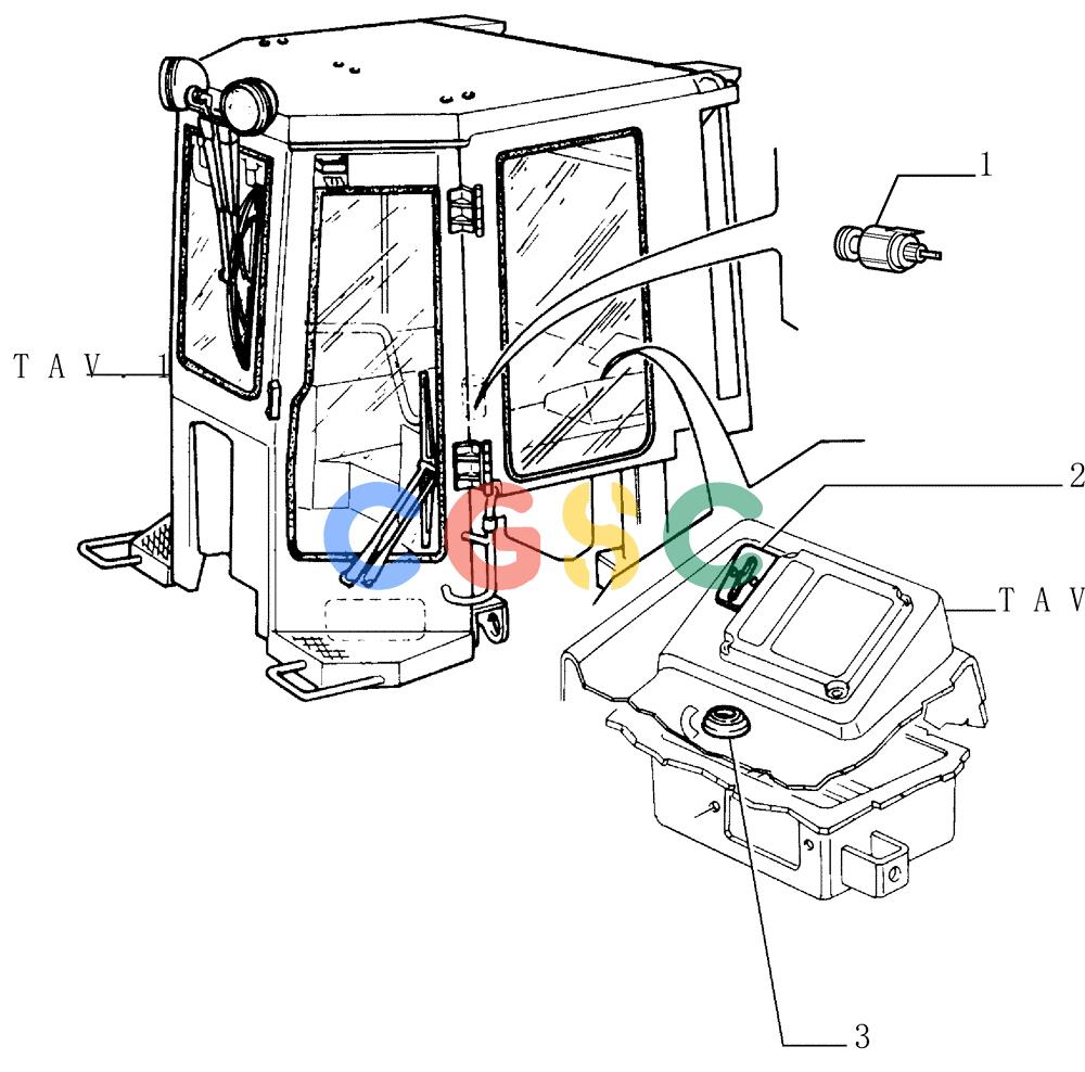 纽荷兰零件查询(FD145) - CRAWLER DOZER (N.A. VERSION) (10/98-) (5.652[04]) - ROPS CAB - COMPONENTS New Holland Constructuion