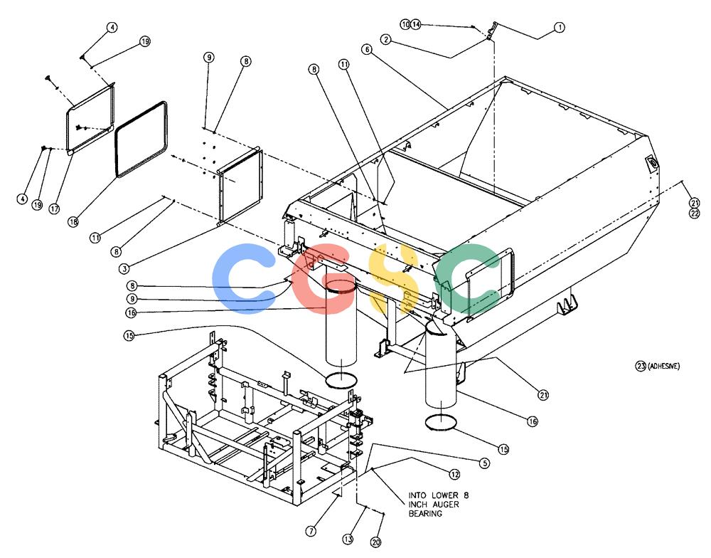凯斯零件查询(438) - FLEX-AIR APPLICATOR - 2003 (3/03-10/03) (01-005) - BOX PARTS GROUP Case Agriculture