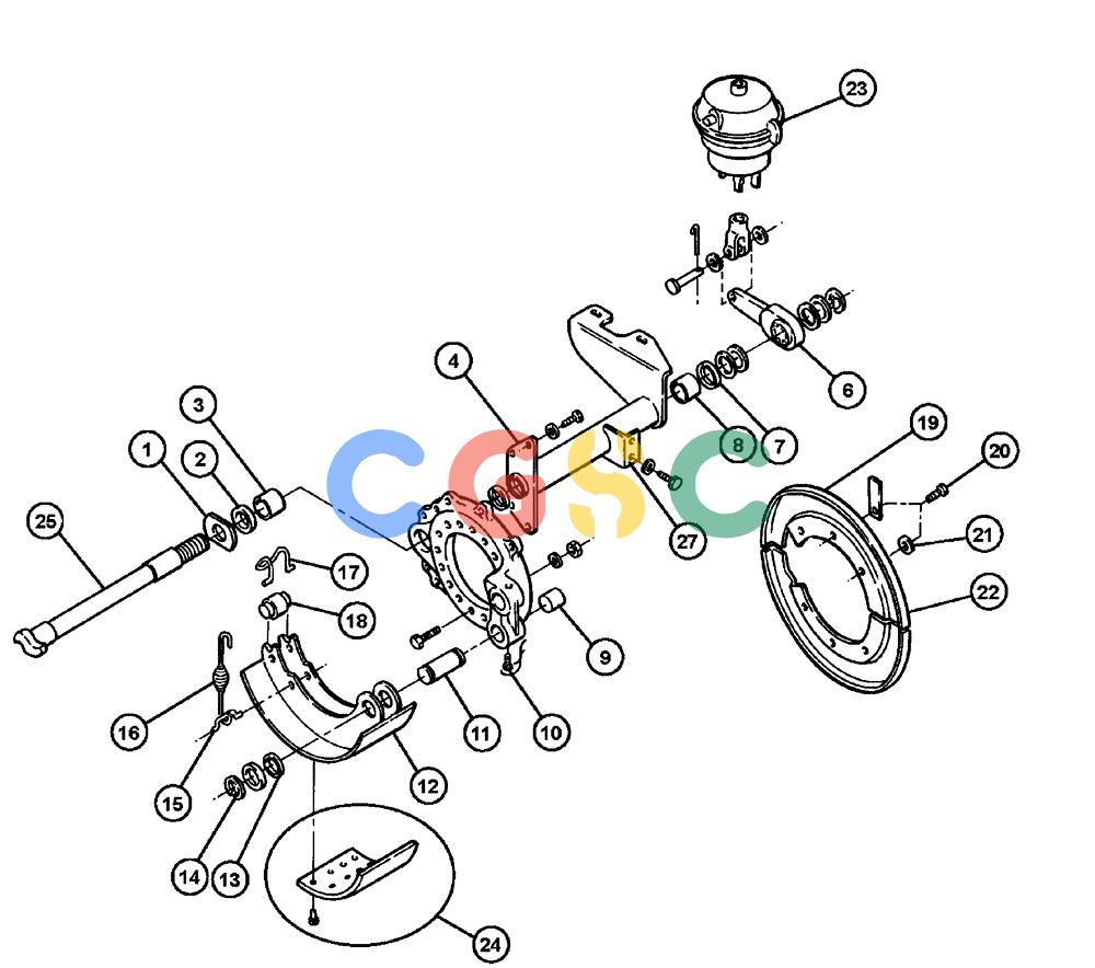 凯斯零件查询(FLX3300B) - FLOATER - 2002 (9/02-10/03) (04-005) - REAR AXLE BRAKE Case Agriculture