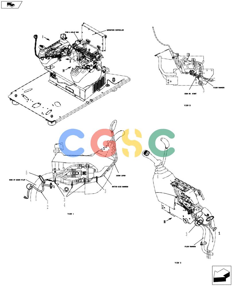纽荷兰零件查询(E80BMSR) - COMPACT CRAWLER EXCAVATOR ASN LF06-04501 (NBTA18037) (01-086[04]) - HARNESS ASSEMBLY, UPPER New Holland Constructuion