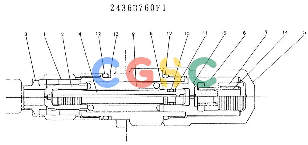 神钢零件查询(K909LC) - MARK II EXCAVATOR BTW LL1207 - LL1487 (1/87-12/03) (11-007) - VALVE ASSY, RELIEF Kobelco