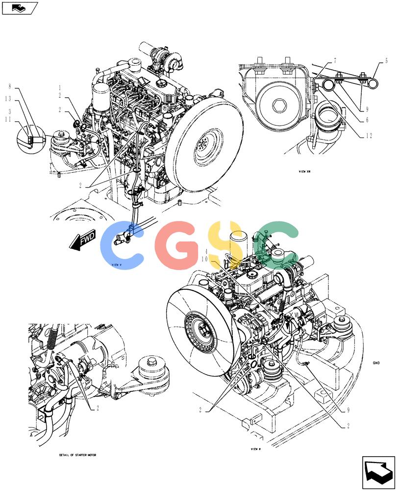 纽荷兰零件查询(E135BSRLC) - CRAWLER EXCAVATOR ASN YH06-08001 (01-083[04]) - HARNESS ASSEMBLY, UPPER New Holland Constructuion