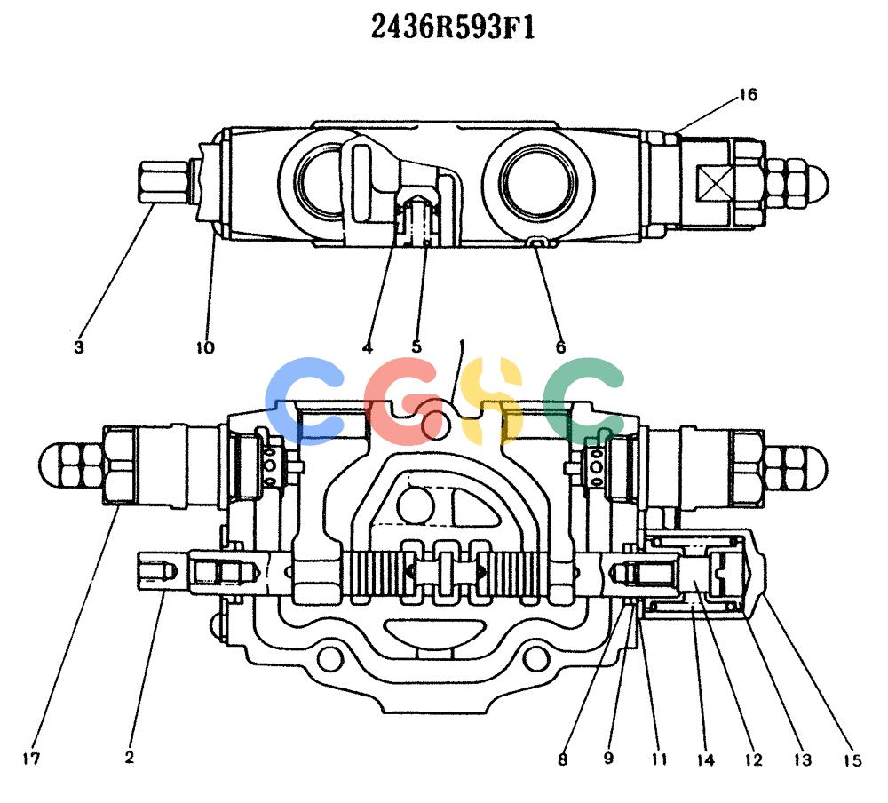 神钢零件查询(K904) - MARK II EXCAVATOR ASN YW1119 (1/88-12/03) (11-001) - SPOOL ASSY Kobelco