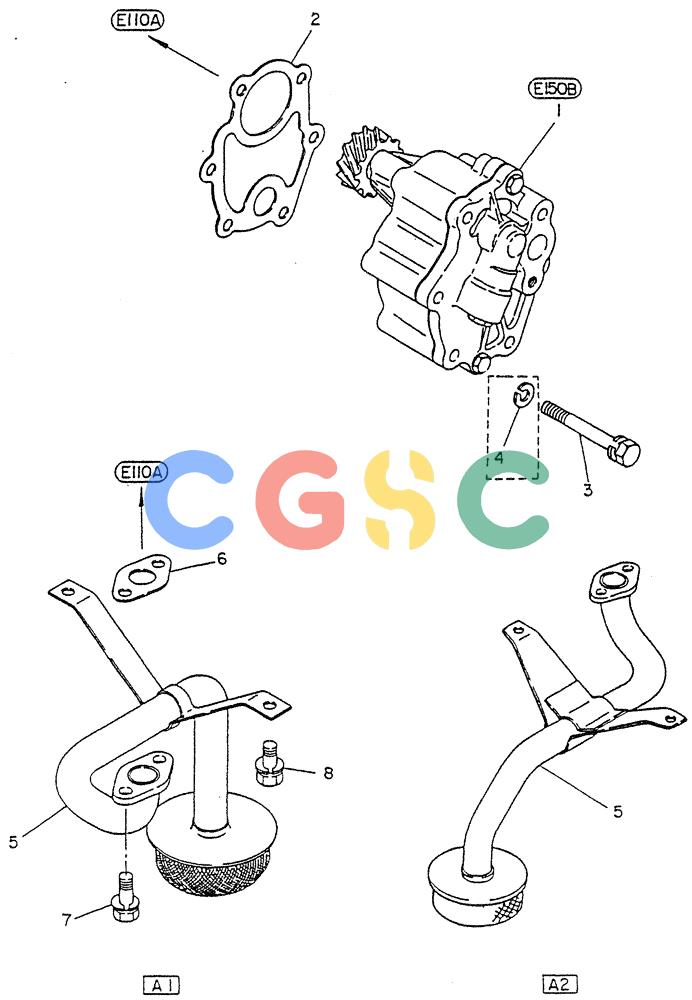 神钢零件查询(FD6(T)14) - NISSAN DIESEL ENGINE ASN 050001 - LK400 & LK500A (1/06-12/06) (04-001) - PUMP-OIL (FITTING PARTS) Kobelco