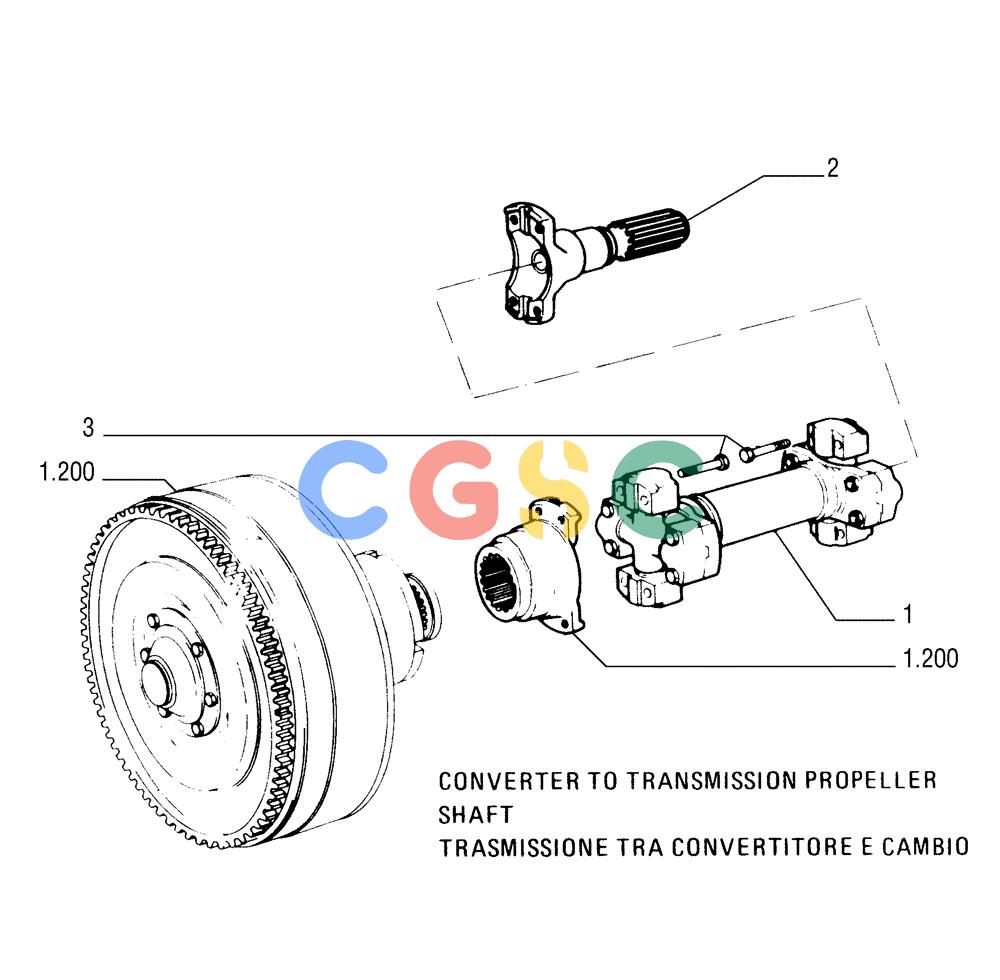 纽荷兰零件查询(FL175) - CRAWLER LOADER (N.A. VERSION) (6/92-) (1.204[01]) - DRIVE SHAFT New Holland Constructuion