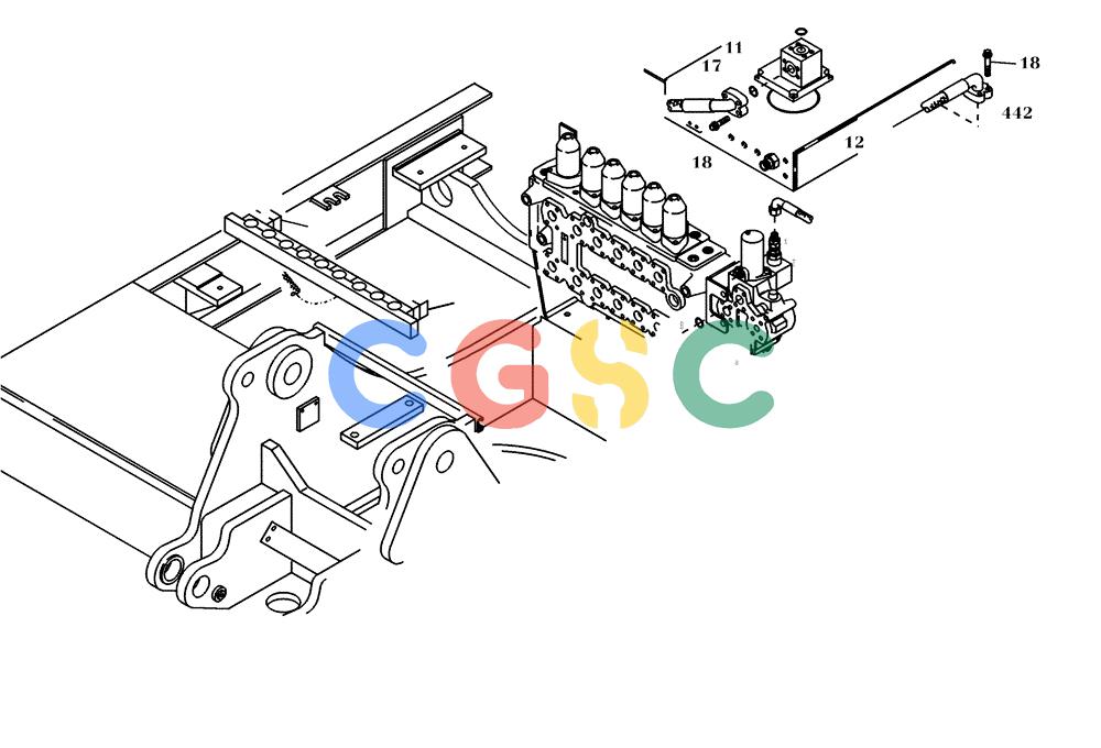 纽荷兰零件查询(EC160) - CRAWLER EXCAVATOR (4/99-) (20.310[003]) - HYDRAULIC SYSTEM HIGH PRESSURE (OPTION) (S/N 716001-716111) New Holland Constructuion