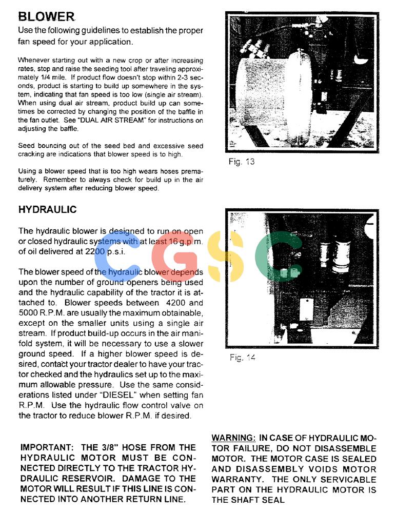 凯斯零件查询(1100) - CONCORD AIR SYSTEM (10/97-12/00) (B07) - BLOWER HYDRAULIC Case Agriculture