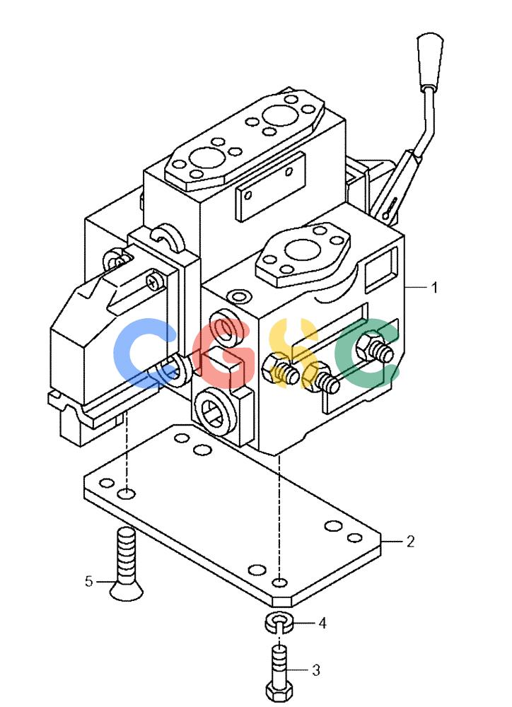 纽荷兰零件查询(AD300) - ARTICULATED DUMP TRUCK (1/01-) (5.800/3[05]) - DUMPING SYSTEM - DISTRIBUTION VALVE New Holland Constructuion
