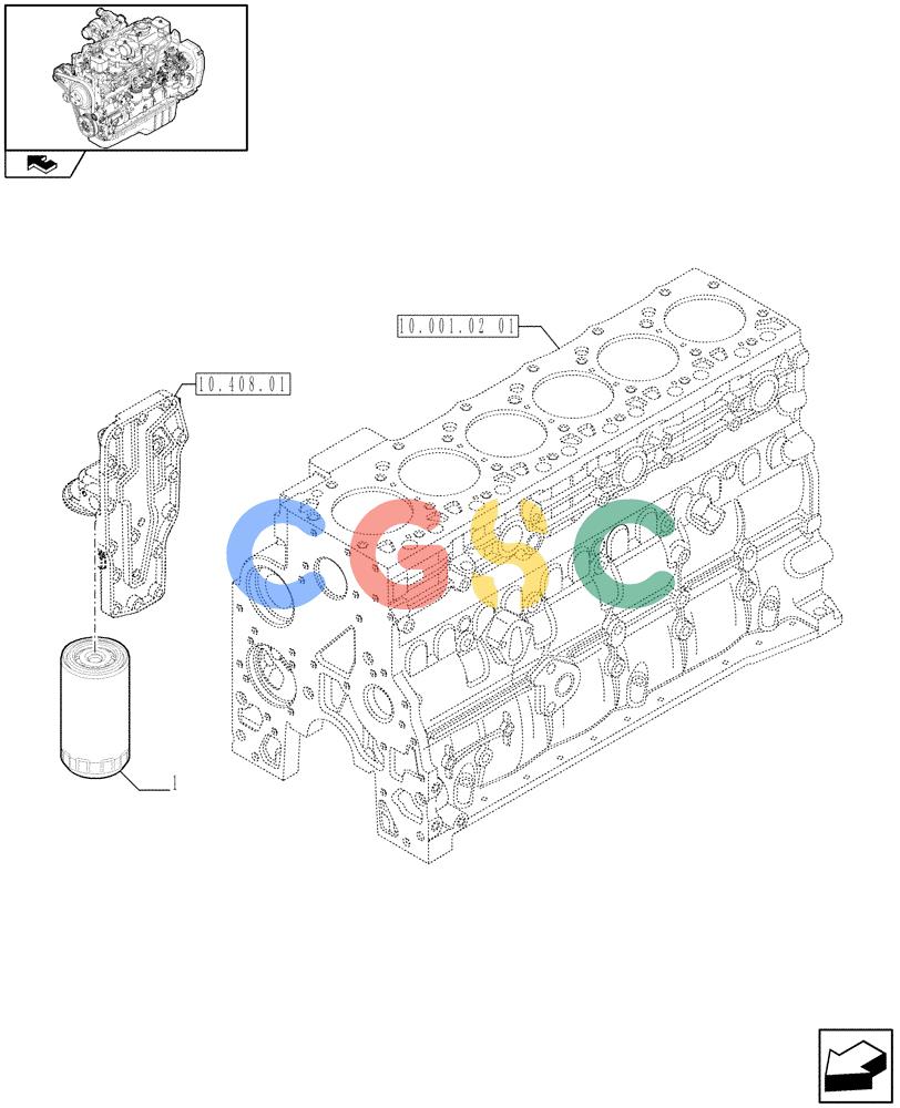 神钢零件查询(F4GE9684R J603) - ENGINE - 504369116 - 84190728 (1/08-12/12) (10.206.02) - OIL FILTERS - ENGINE (2852525) Kobelco