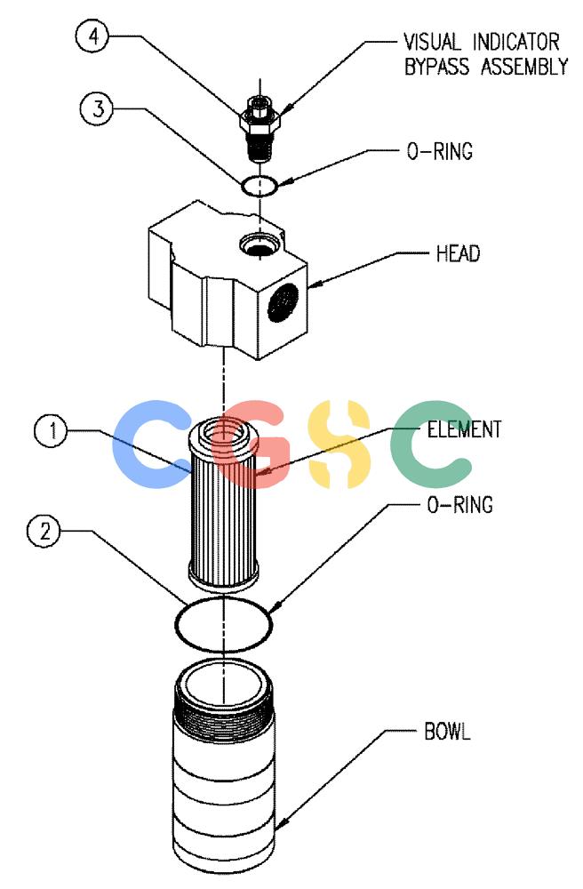 凯斯零件查询(810) - FLEX-AIR APPLICATOR - 2009 (9/09-12/11) (07-016) - FILTER, ASSEMBLY, HI-PRESSURE Case Agriculture