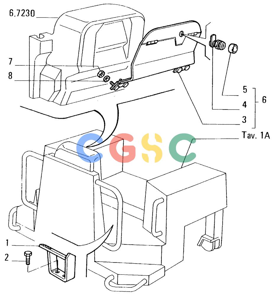 纽荷兰零件查询(FD14E) - CRAWLER DOZER (5.6690[002]) - OPERATORS COMPARTMENT New Holland Constructuion