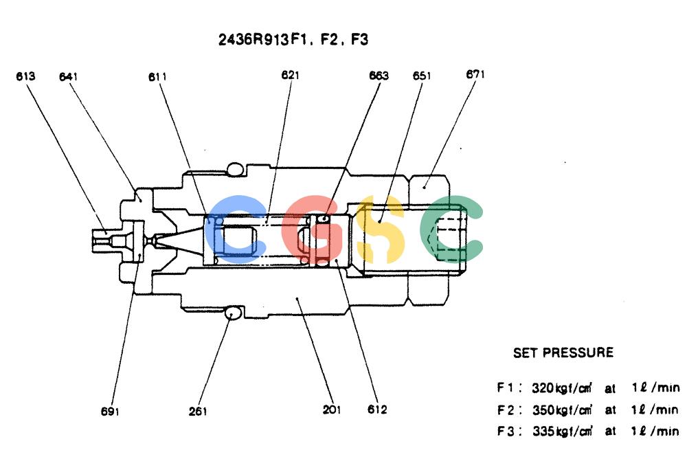 神钢零件查询(SK130LC) - EXCAVATOR BTW YPU1001 - YPU2000 (1/98-12/98) (12-031) - VALVE ASSY RELIEF Kobelco