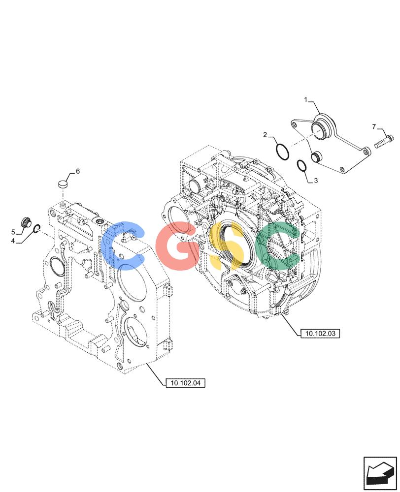 神钢零件查询(F4HFE613T A004) - ENGINE 504384900 - 84232924 (3/11-) (10.101.03[01]) - BREATHER - ENGINE, UP TO Kobelco