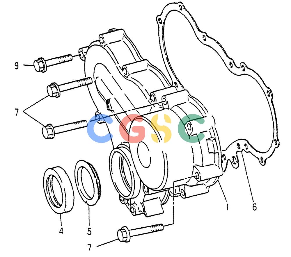 神钢零件查询(6DR5) - MITSUBISHI DIESEL ENGINE (1/06-12/06) (01-005) - TIMING GEAR CASE Kobelco