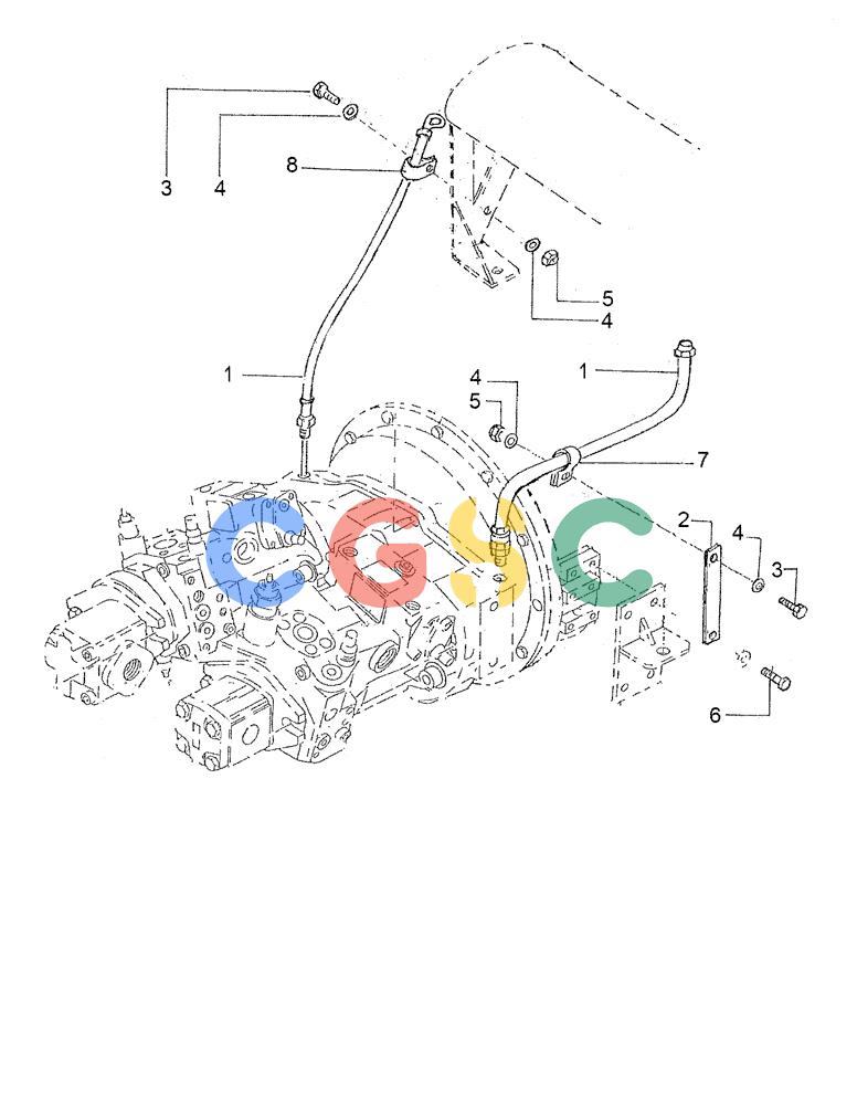 纽荷兰零件查询(DC100) - CRAWLER DOZER (N.A. VERSION) (4/00-) (9.380[03]) - HYDROSTATIC DRIVE COUPLER - OIL LEVEL KIT New Holland Constructuion