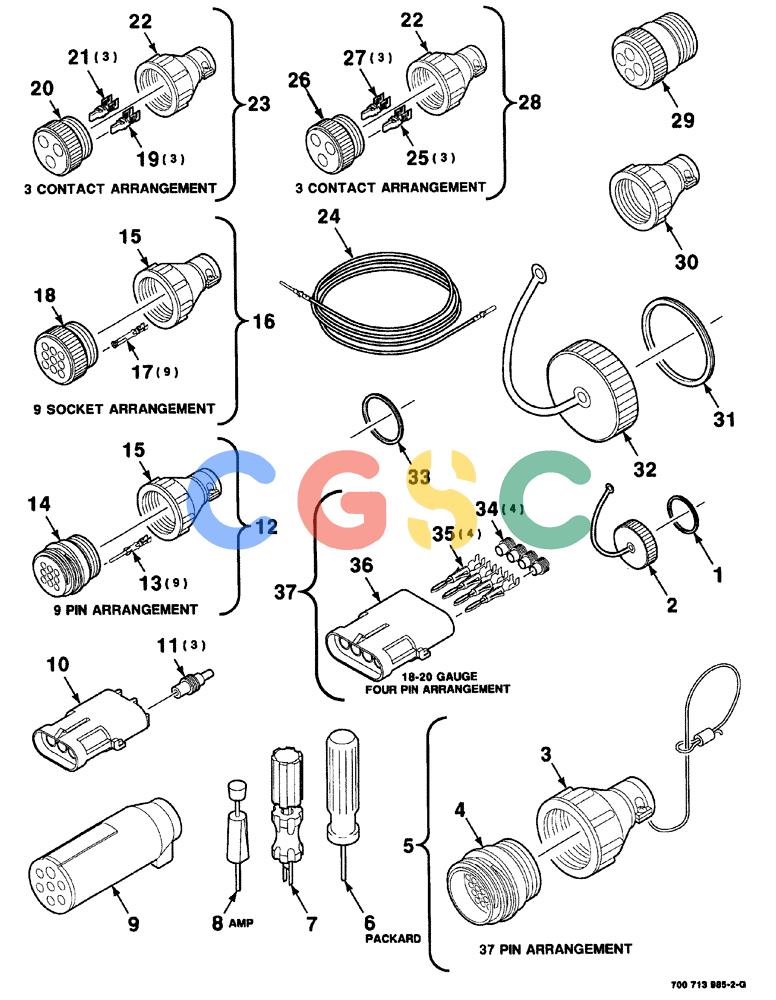 凯斯零件查询(8575) - CASE IH MID-SIZE RECTANGULAR BALER (NORTH AMERICA) (1/95-12/00) (04-016) - ELECTRICAL HARNESS SERVICE PARTS - CONTINUED Case Agriculture