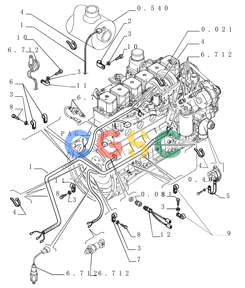 纽荷兰零件查询(DC150.B) - CRAWLER DOZER TIER 2 (3/03-) (6.711[01]) - ELECTRICAL SYSTEM - ELECTRIC WIRING New Holland Constructuion