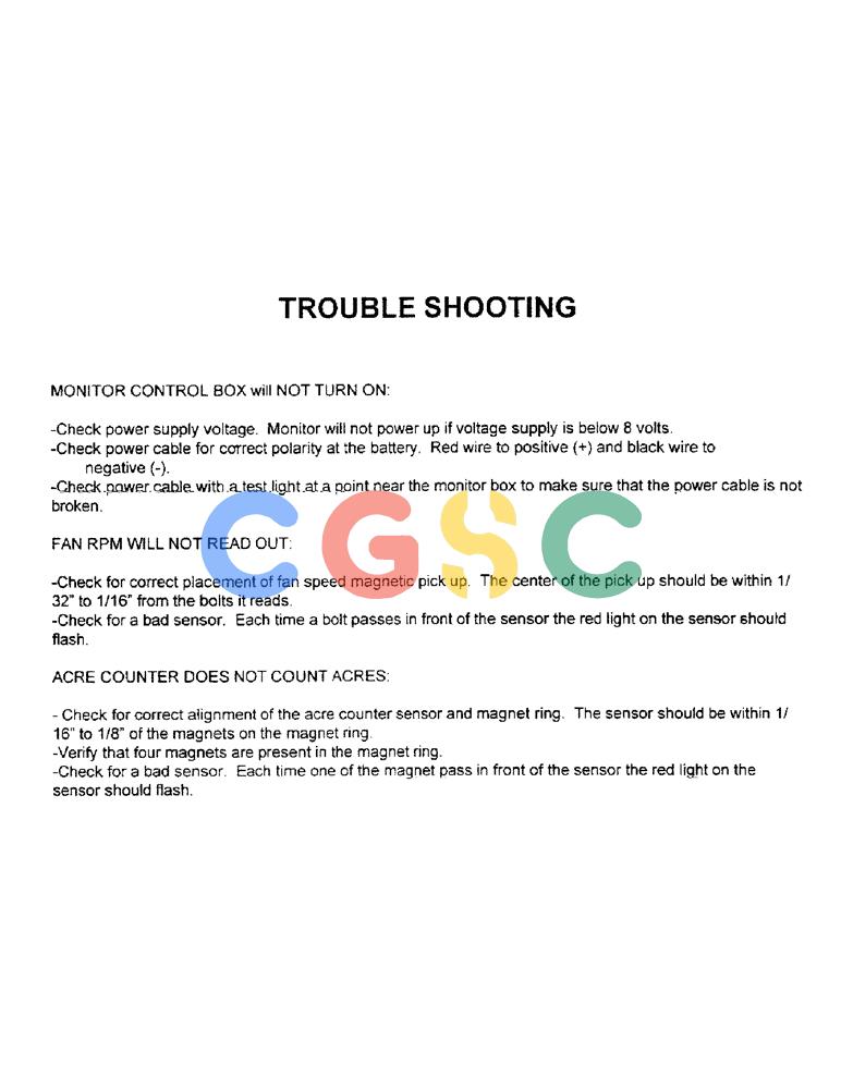 凯斯零件查询(3503) - CONCORD AIR SYSTEM (1/96-12/00) (C10) - TROUBLE SHOOTING Case Agriculture