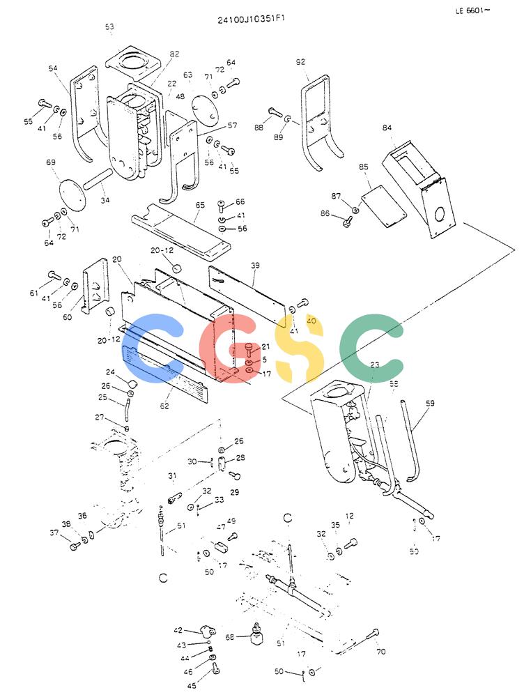 神钢零件查询(K903) - MARK II EXCAVATOR BTW LE6601 - LE7871 (1/88-12/03) (03-001[02]) - CONTROL ASSY (FOR NORTH EUROPE) Kobelco