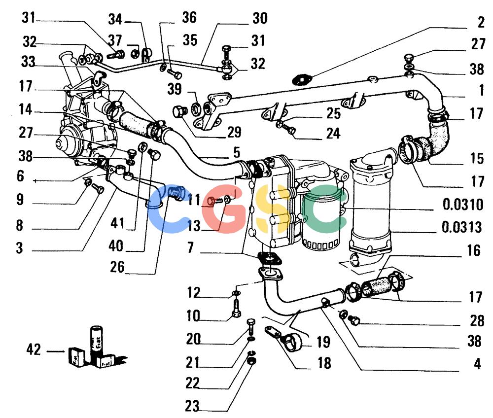 纽荷兰零件查询(FD14E) - CRAWLER DOZER (0.0323[001]) - PIPING-ENGINE COOLING SYSTEM New Holland Constructuion