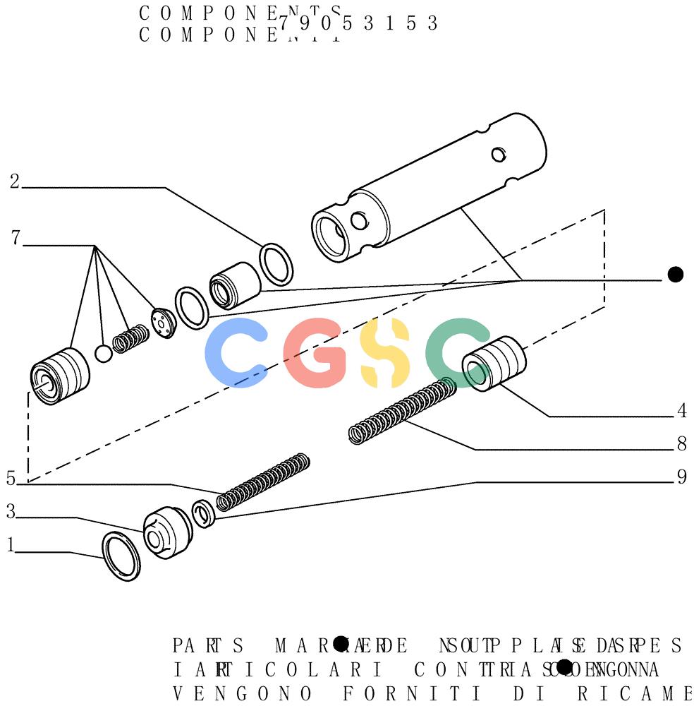纽荷兰零件查询(DC150LT) - CRAWLER DOZER (6/00-) (1.211[09]) - TRANSMISSION - TRIMMER VALVE New Holland Constructuion
