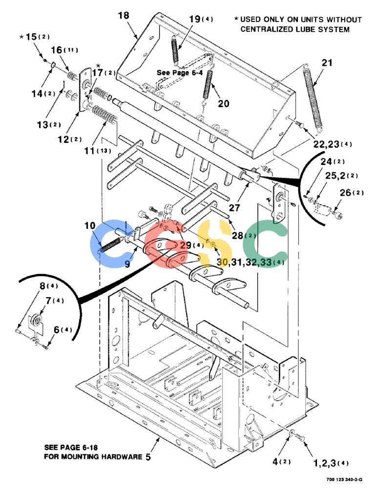 凯斯零件查询(8575) - CASE IH MID-SIZE RECTANGULAR BALER (EUROPE) (1/95-12/00) (6-02) - KNOTTER FRAME ASSEMBLY Case Agriculture