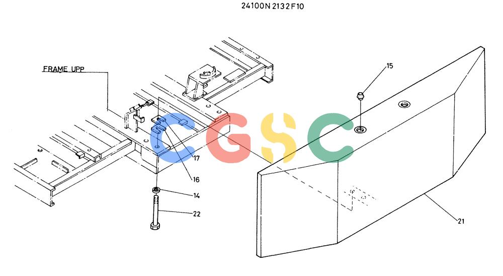神钢零件查询(K905) - EXCAVATOR BTW LP0004 - LP0554 (1/82-12/03) (00-002) - COUNTER WEIGHT, ASSEMBLY Kobelco