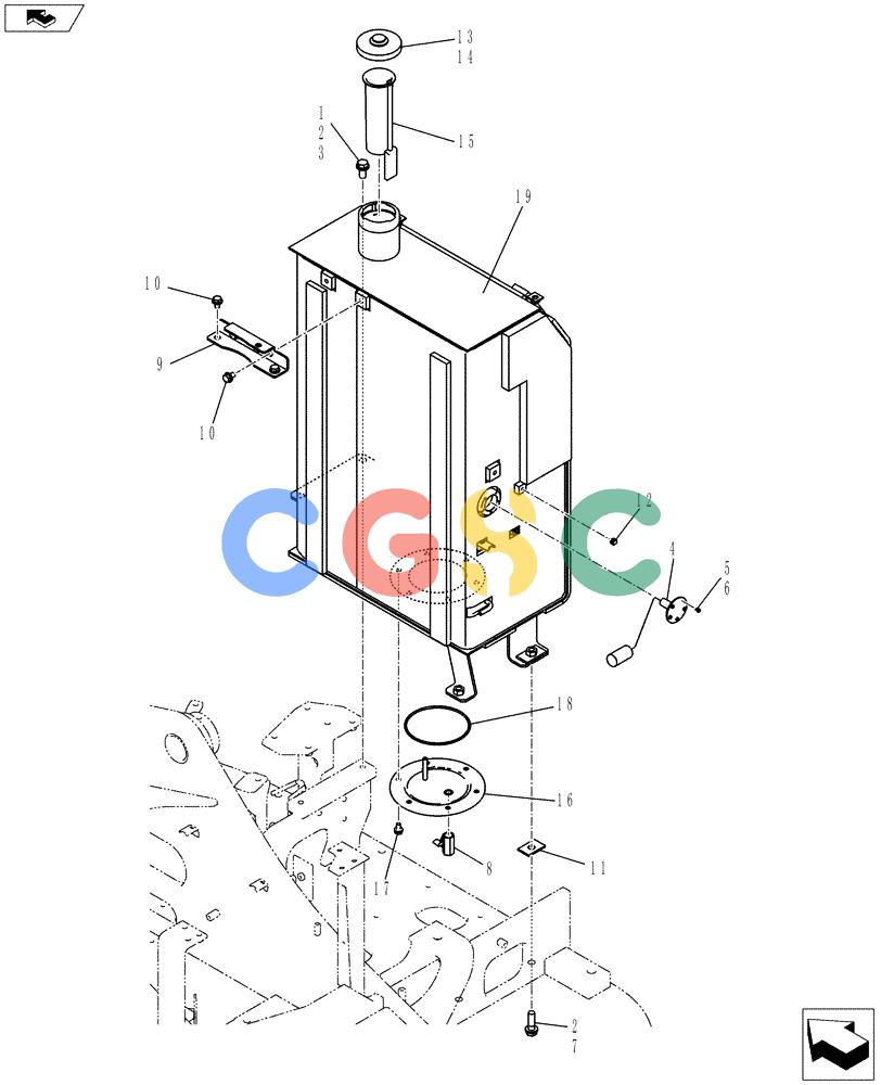 神钢零件查询(ED150-2) - BLADE RUNNER EXCAVATOR/DOZER ASN LH01-01001 (1/09-12/12) (01-013[01]) - FUEL TANK INSTALLATION Kobelco