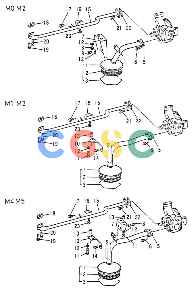 神钢零件查询(6D15) - MITSUBISHI DIESEL ENGINES - K907D & K907LC EXCAVATORS (1/86-12/06) (02-008[01]) - OIL STRAINER Kobelco