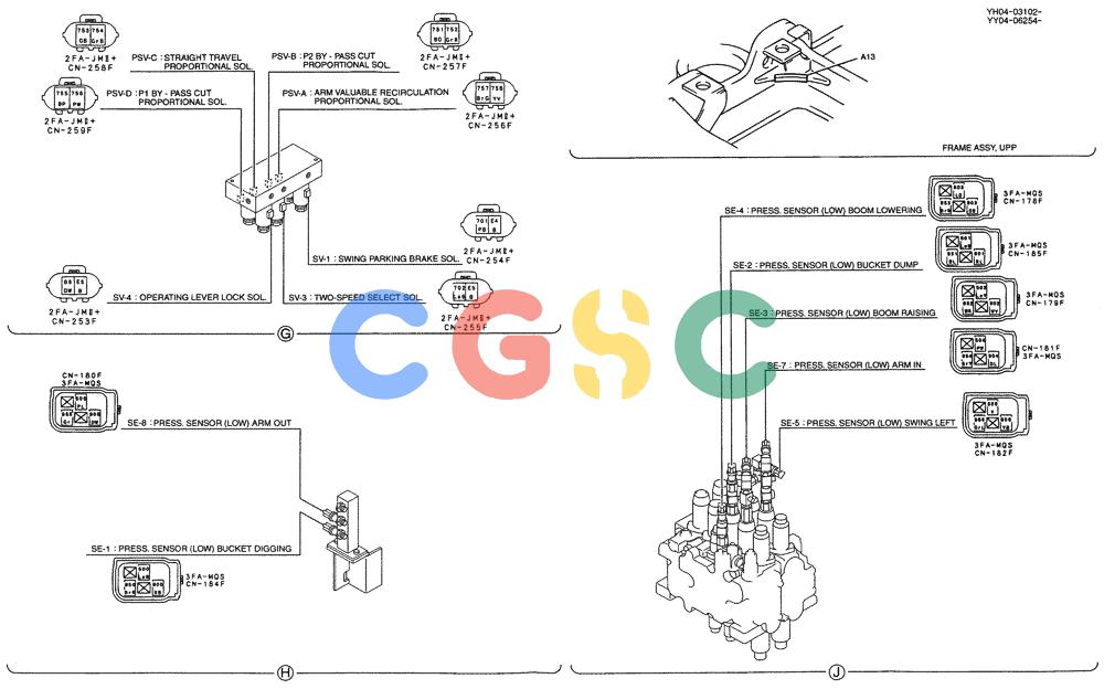 纽荷兰零件查询(E135SR) - CRAWLER EXCAVATOR ASN YY04-06254 (01-066[04]) - HARNESS ASSY New Holland Constructuion