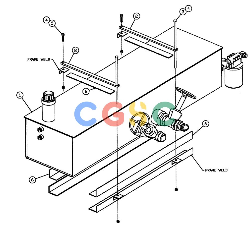 凯斯零件查询(4330) - TITAN FLOATER (6/98-8/99) (06-003) - HYDRAULIC TANK INSTALL GROUP Case Agriculture
