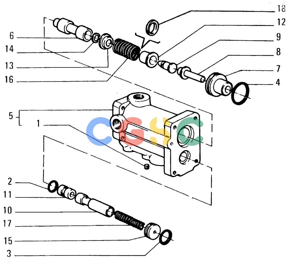 纽荷兰零件查询(FD14E) - CRAWLER DOZER (2.3040[003]) - BRAKE CONTROLS-STEERING CLUTCH New Holland Constructuion