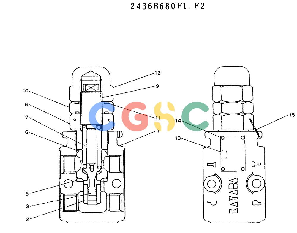 神钢零件查询(MD450BLC) - EXCAVATOR BTW TS0201 - TS0394 (1/80-12/06) (11-001) - VALVE ASSY, RELIEF Kobelco