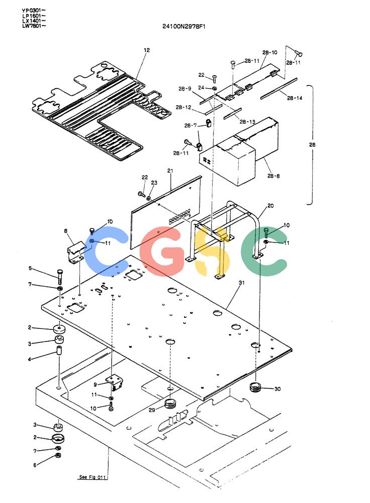 神钢零件查询(K905ALC) - EXCAVATOR ASN YP0301 (1/86-12/03) (02-007) - PLATE ASSY, FLOOR Kobelco