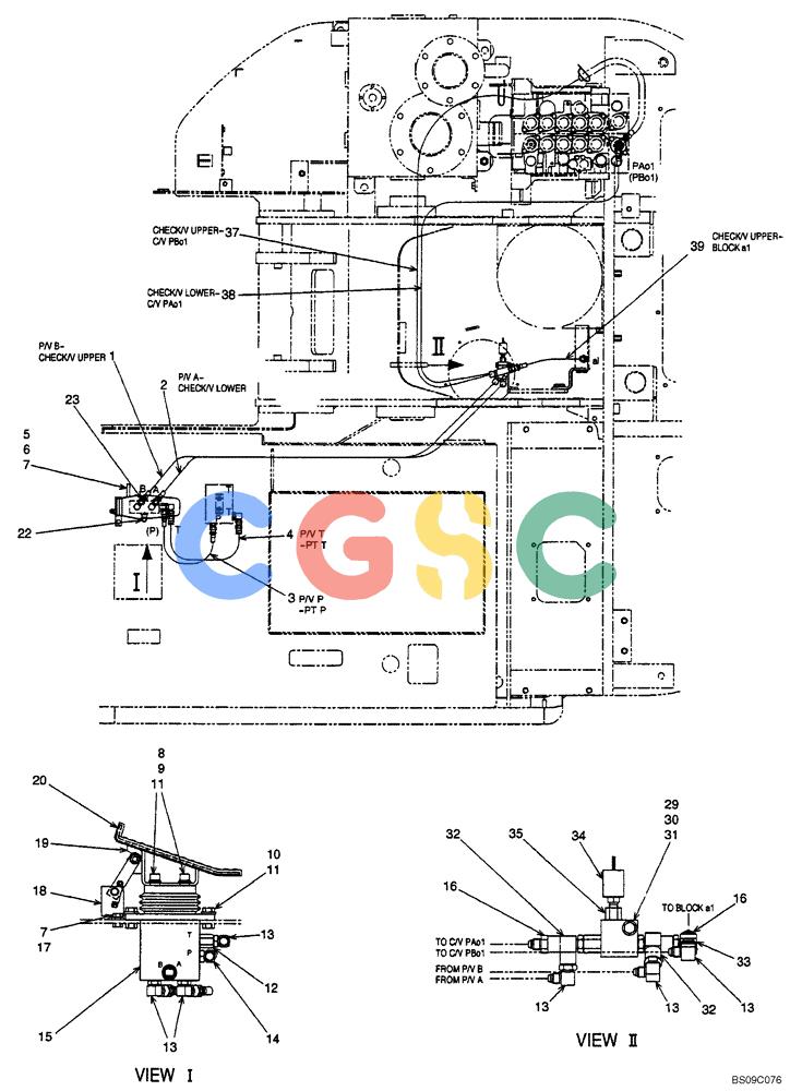 神钢零件查询(BOOM) - ATTACHMENT, (2-PIECE BOOM) SK135SR-1E, SK135SRLC-1E, SK135SRLC-1ES (11/01-12/10) (06-007[00]) - REMOTE CONTROL LINES, (2-PIECE BOOM), (YY68H00047F1) Kobelco