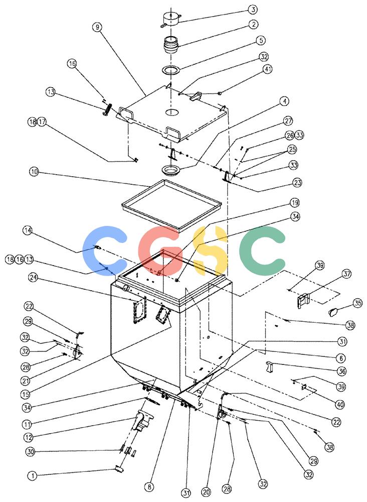 凯斯零件查询(810) - FLEX-AIR APPLICATOR - 2009 (9/09-12/11) (02-029) - BIN, DOUBLE & TRIPLE BIN, LH, 37 CU. FT. Case Agriculture