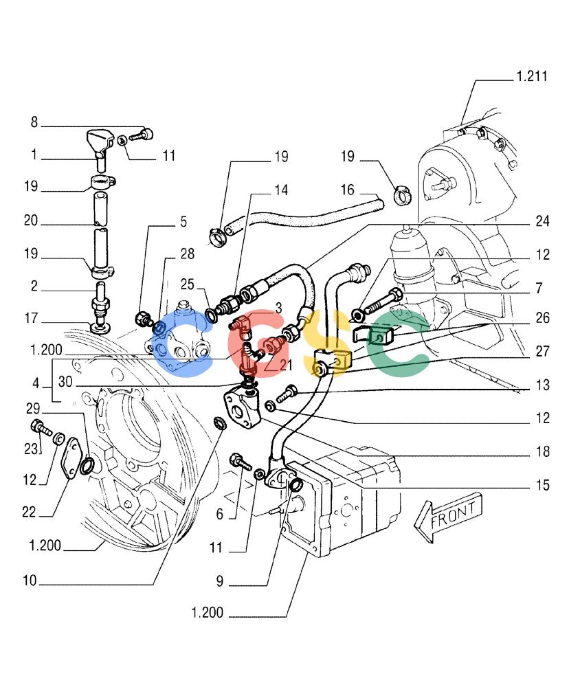 纽荷兰零件查询(FD175) - CRAWLER DOZER (N.A. VERSION)(S/N 061640 & AFTER) (1/93-) (1.220[02]) - TRANSMISSION LUBRICATION SYSTEM New Holland Constructuion