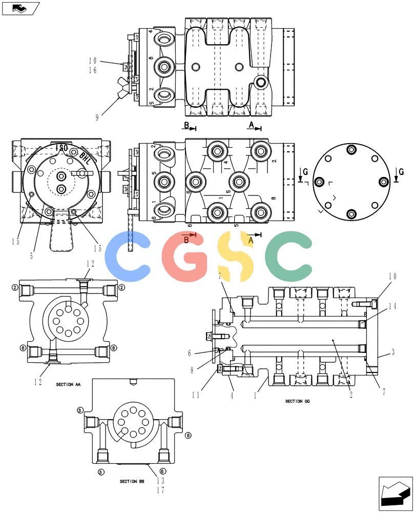 神钢零件查询(ED150-2) - BLADE RUNNER EXCAVATOR/DOZER ASN LH01-01001 (1/09-12/12) (01-039[04]) - CONTROL LINES, MULTI Kobelco