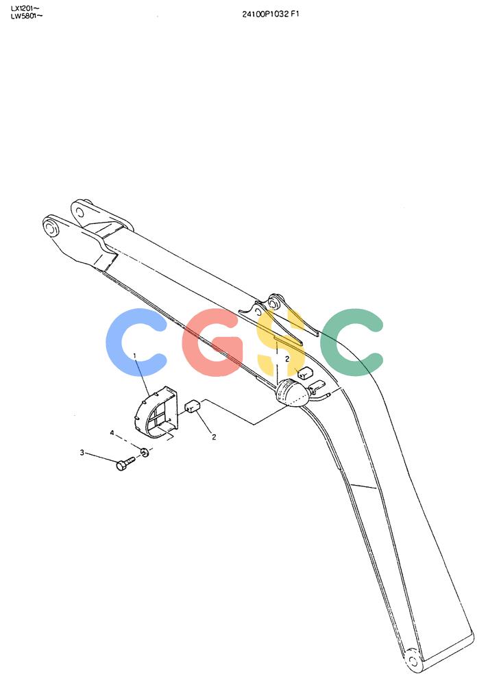 神钢零件查询(K904DL) - EXCAVATOR ASN LX1201 (1/84-12/03) (08-036) - BOOM, LIGHT Kobelco