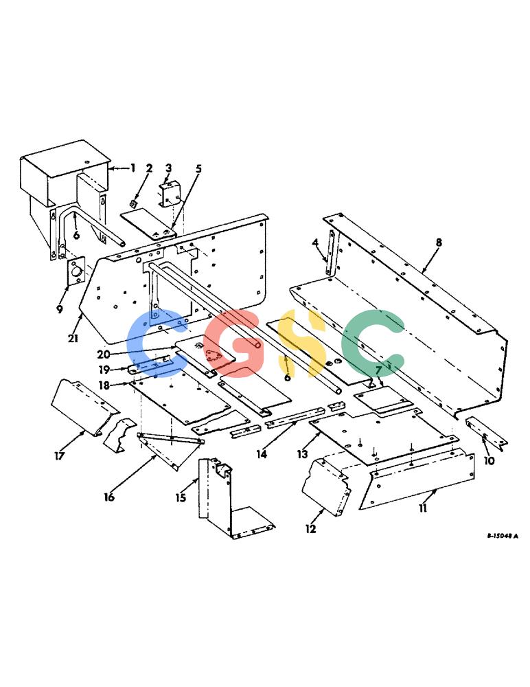 凯斯零件查询(27) - INTERNATIONAL HARVESTER RECTANGULAR BALER (1/65-12/68) (C-07) - CROSS CONVEYOR AND FEED OPENING Case Agriculture