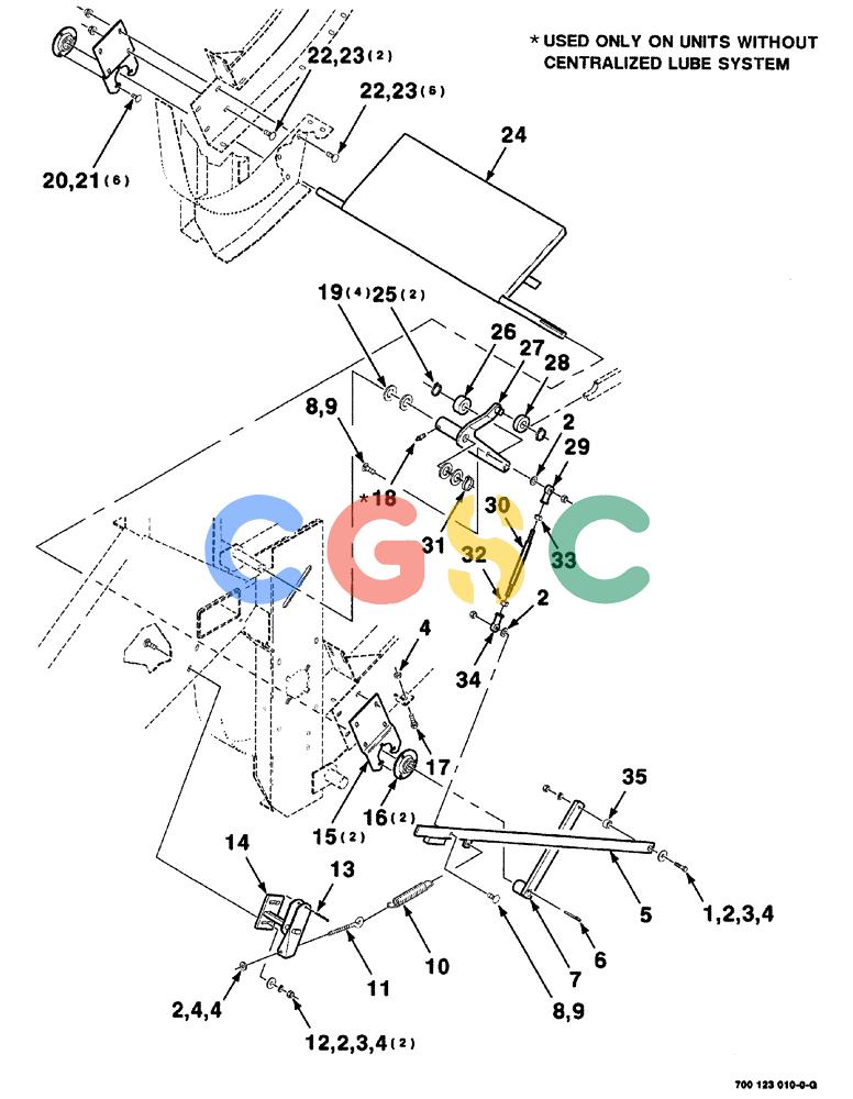 凯斯零件查询(8575) - CASE IH MID-SIZE RECTANGULAR BALER (NORTH AMERICA) (1/95-12/00) (05-018) - FEEDER LINKAGE AND DOOR ASSEMBLY Case Agriculture