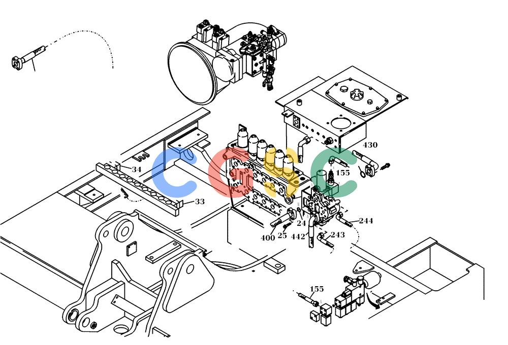 纽荷兰零件查询(EC130) - CRAWLER EXCAVATOR (4/99-) (20.310[001]) - HYDRAULIC SYSTEM HIGH PRESSURE HAMMER (OPTION) (S/N 11701-UP) New Holland Constructuion