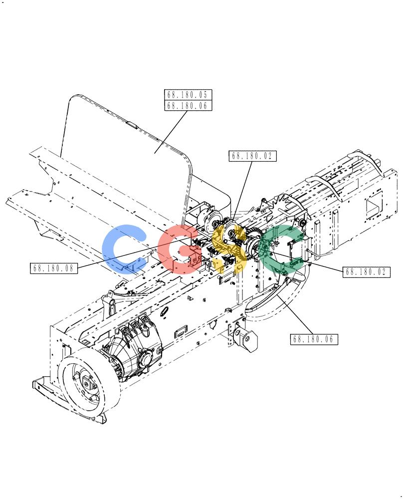 凯斯零件查询(SB551) - SMALL SQUARE BALER (9/08-12/15) (00.000.68) - PICTORIAL INDEX, KNOTTER/WRAPPER Case Agriculture