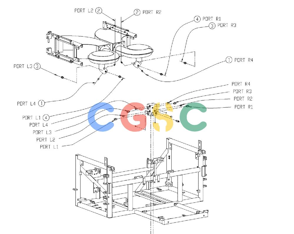 凯斯零件查询(438) - FLEX-AIR APPLICATOR - 1999 (2/99-3/03) (01-020) - FAN LOOP HOSE GROUP Case Agriculture