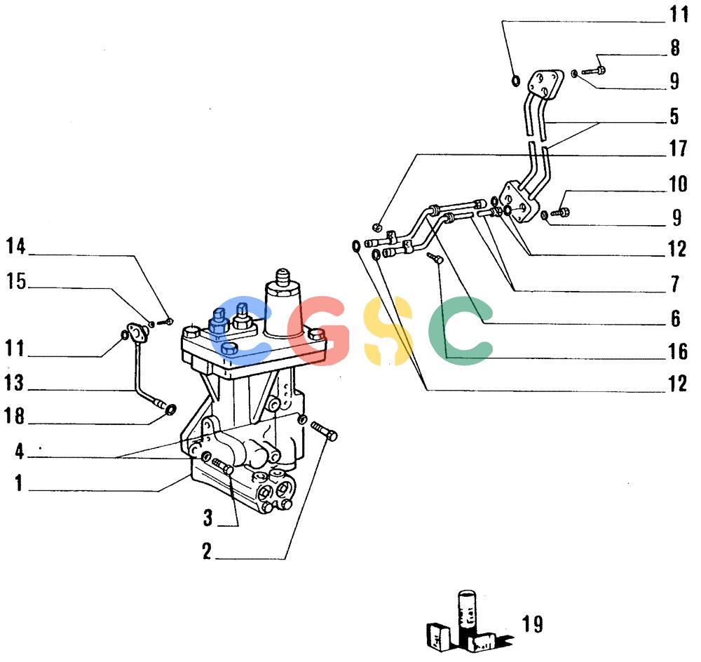 纽荷兰零件查询(FL14E) - CRAWLER LOADER (B2.01[005]) - TRANSMISSION New Holland Constructuion