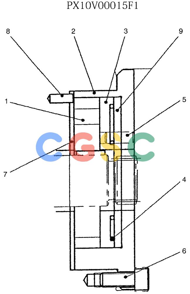 纽荷兰零件查询(E35SR) - COMPACT CRAWLER EXCAVATOR ASN PX13-15001 (N6TN61732) (NA) (1/06-) (07-026) - PUMP ASSY, (PX10V00015F1) New Holland Constructuion