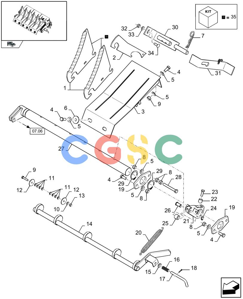 凯斯零件查询(LB333P) - BIG RECTANGULAR BALER 'PACKER CUTTER' (9/08-12/12) (13.17[01]) - KNIVES Case Agriculture