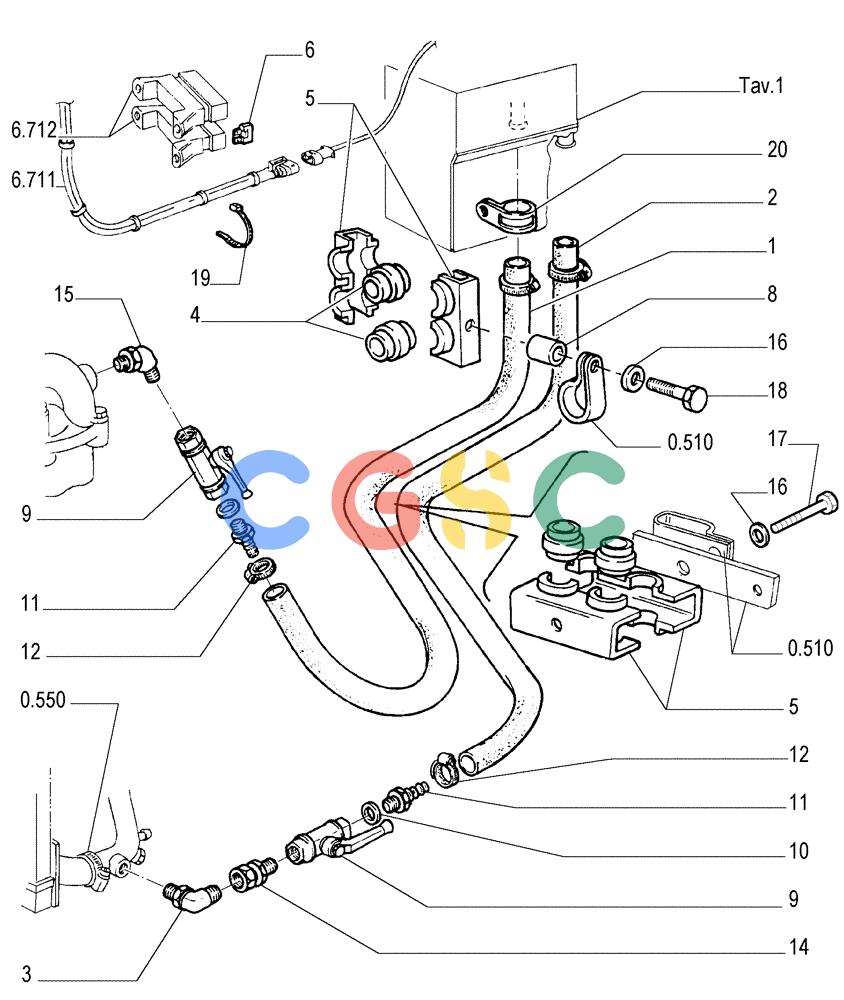 纽荷兰零件查询(FL145) - CRAWLER LOADER (N.A. VERSION) (11/98-) (5.655[02]) - HEATER - PIPING New Holland Constructuion